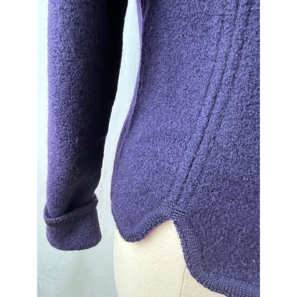 Vintage 70's Austrian Geiger Tyrol Blue Wool Cardigan Sweater, Women’s Small - Picture 8 of 12